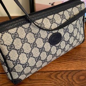 SOLD Vintage Gucci gg crossbody coated canvas bag